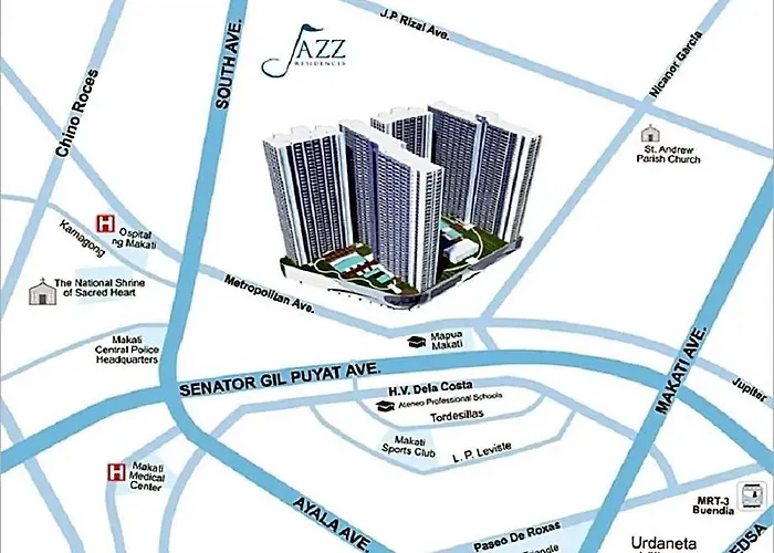 Hotel At Jazz - Makati Tower D High-floor Serviced With Skyline Views 5*